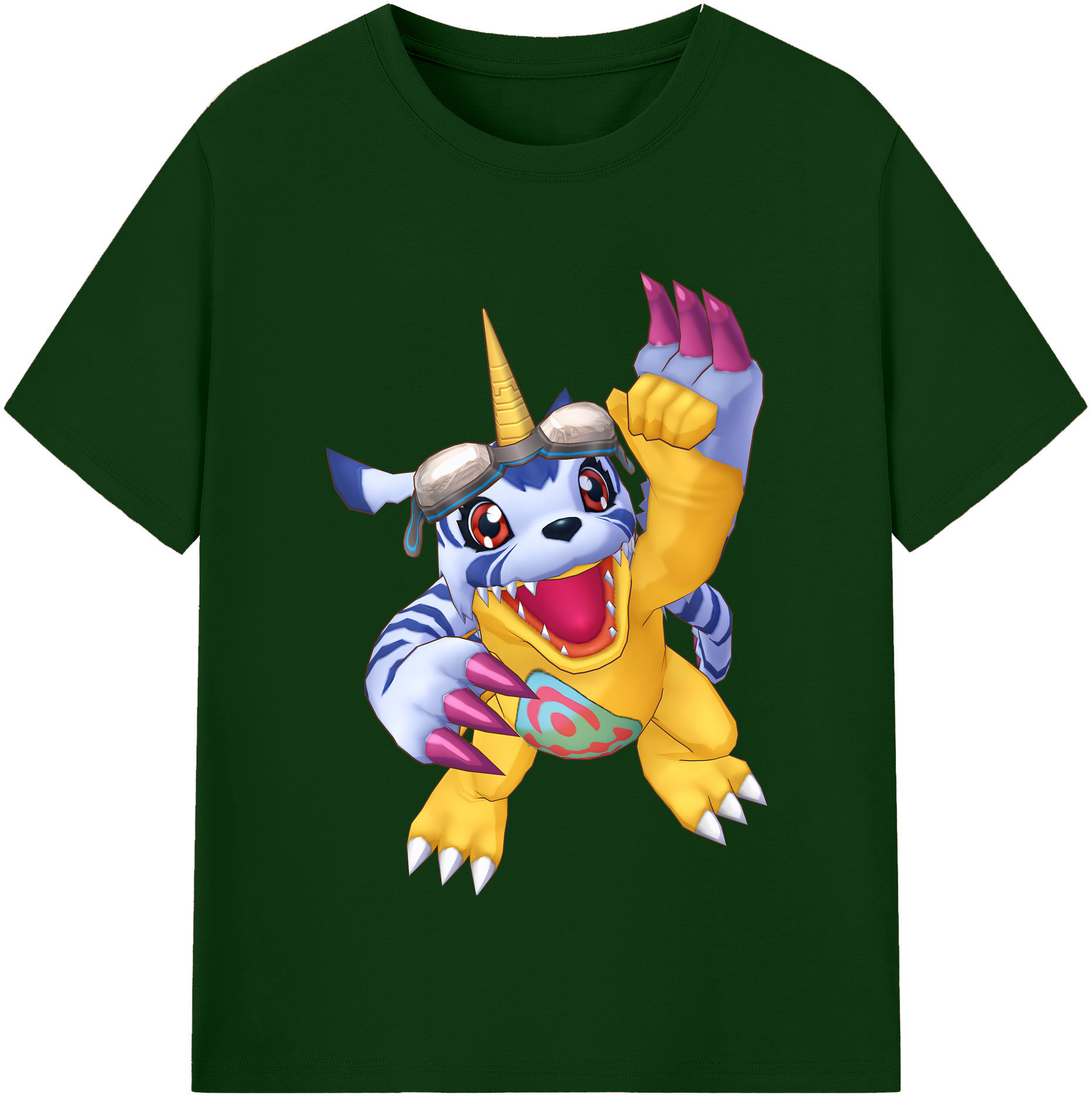 （画像用） Digimon デジタルモンスター/デジモン 綿100％半袖Tシャツ（フロントプリント）